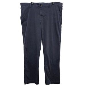 LL Bean Classic Fit Chino Men 40x32 Charcoal Gray Cotton CoolMax Workwear Durabl